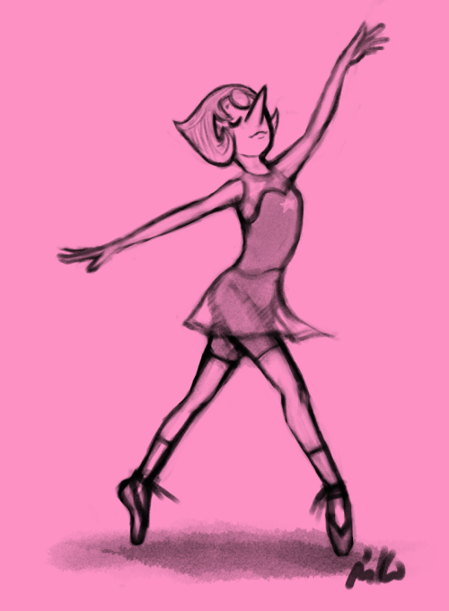 azurewhelp:  Warm-up sketch of Pearl dancing.