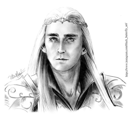 themirkyking: kaieiki-loki-art: Elven King Sketch  @kaieiki-loki-art -So wondeful!❤❤