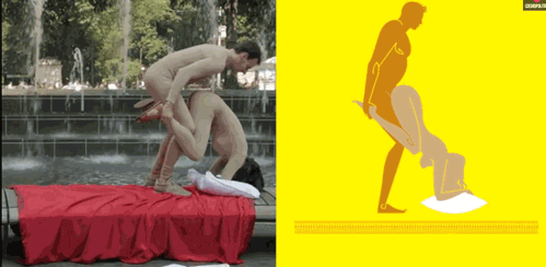 micdotcom:  Watch: If people tried Cosmo’s sex positions, here’s how ridiculous