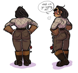 buttart: i like drawing butts (she’s a human and not a dwarf just in case ppl forget) 