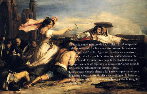 vulturehooligan: Agustina de Aragón (1786 - 1857) Spanish heroine who defended Spain dur