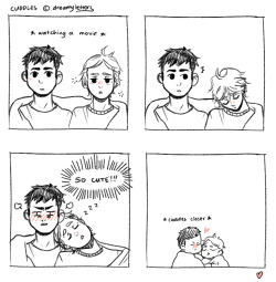 dreamyletters:  cuddles ft. dorky daichi