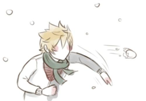 blackpaopu:  snowball fights are sure fun