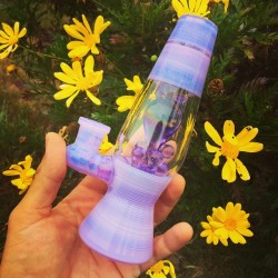 weedporndaily: One for the ladies. Pink slyme/purple rain. She’s a ripper!  #1prepguy @donrob_glass #bluegrassman #lavatube by @bluegrassglass 