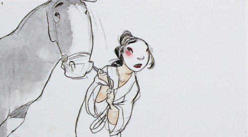 Mulan storyboard art by Chris Sanders
