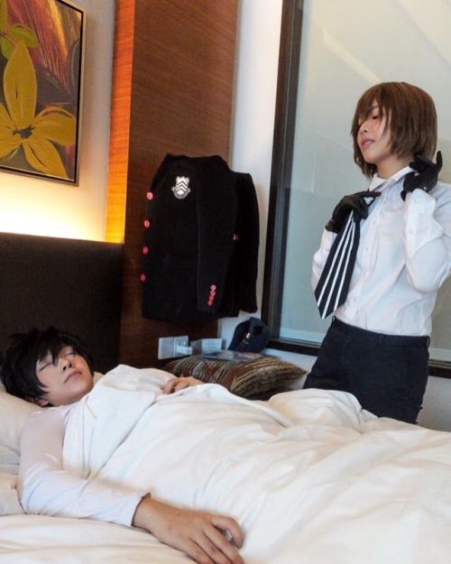 Parts of Akira and Akechi photo sets we’ve done, including some messing around after a shoot! 