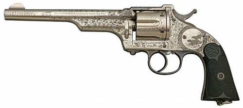 Factory engraved Merwin and Hulbert large frame double action revolver, circa 1870&rsquo;s - 1880&rs