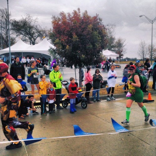 I DID IT!!!! I&rsquo;m so proud of myself!! I ran the Superhero 5K today as a ninja turtle as it