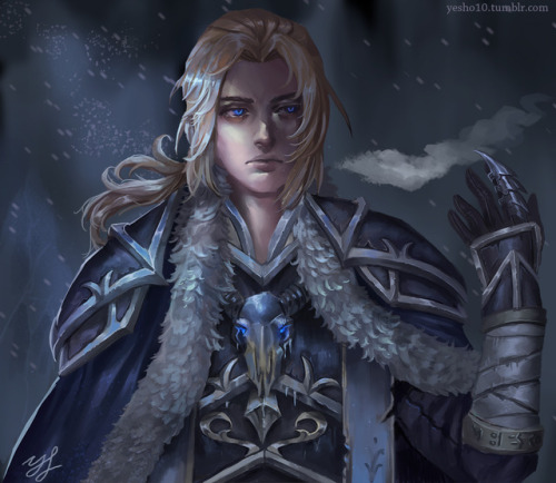 yeehso10: How I want Anduin to look like as deathknight XD Actually, I started drawing this way befo