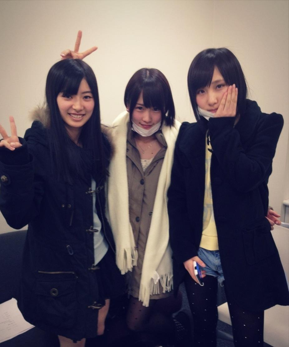 34nancha:  02.25 #川栄李奈 とむじゅり。 今日は、三人でラジオドラマの収録でした♪♪