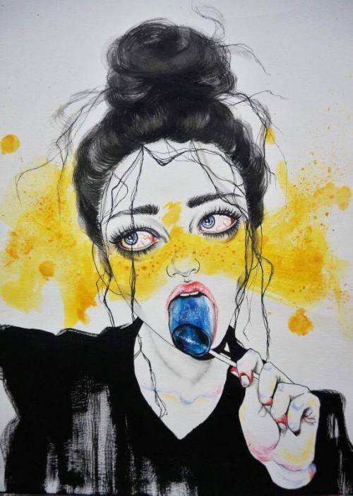 crossconnectmag:  Harumi Hironaka  São Paulo-based Peruvian/Japanese painter and illustrator website  For more unique art: Instagram || Twitter || Facebook Posted by Andrew 