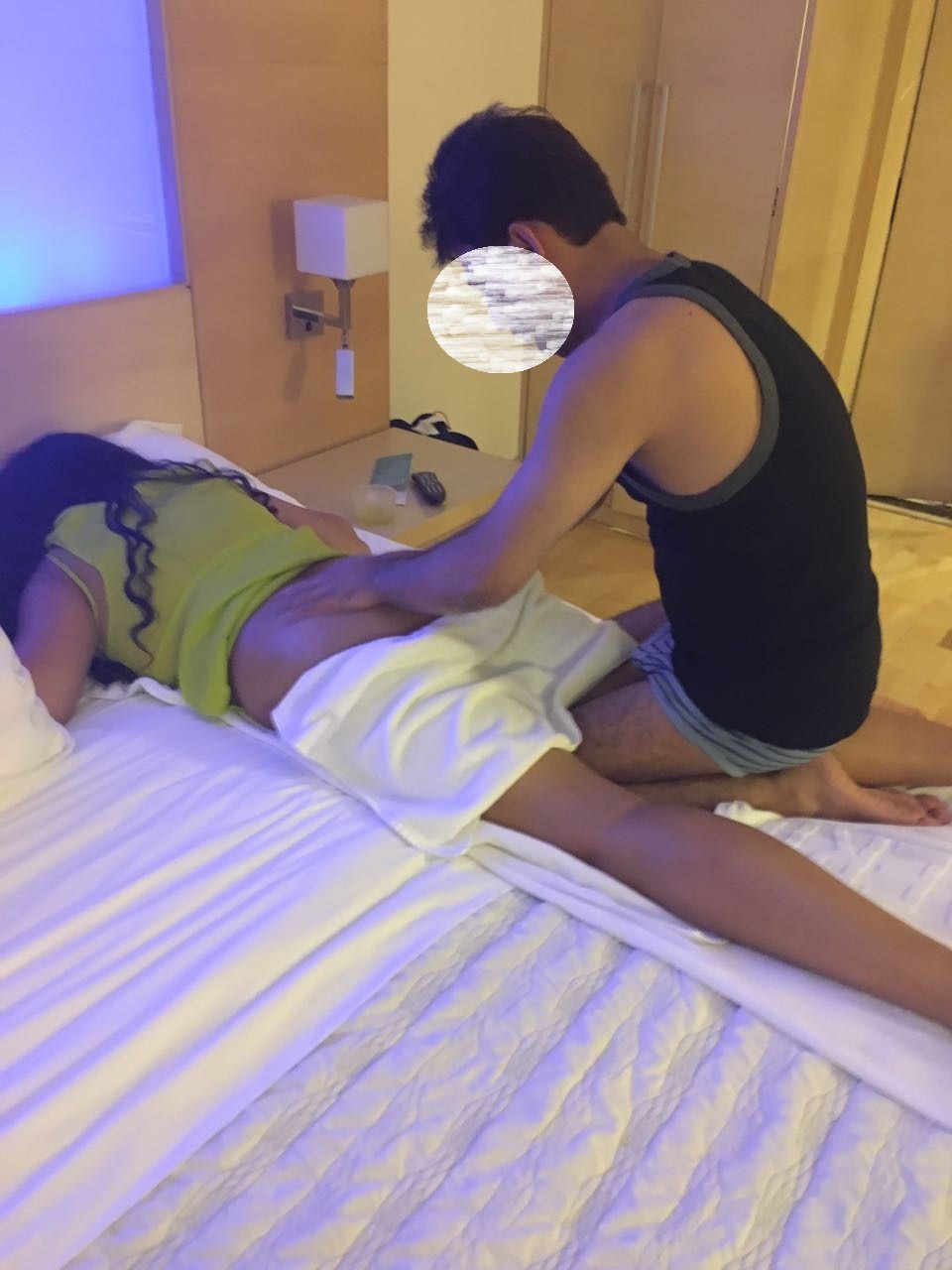 cpldxb:  as the massage goes on the panties are slowly slid off - to reveal a delicious