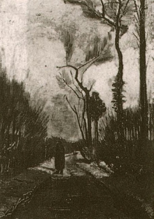 artist-vangogh:  Lane in Autumn, Vincent van Goghhttps://www.wikiart.org/en/vincent-van-gogh/lane-in-autumn-1884