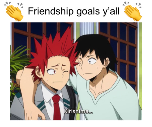 Kirishima looks like he could feel sero’s pain 