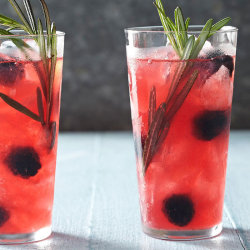 bhgfood:  Herbed Blackberries on the Rocks: