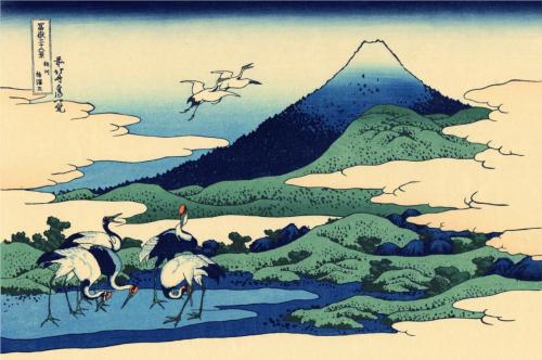 lonequixote:  Umegawa in Sagami Province ~ Katsushika Hokusai 