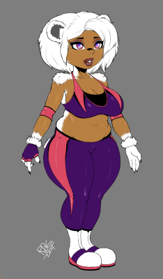 jack-aka-randomboobguy:  New OC! I can’t into anthro or cute so this all I got. Her name is Tundrea aka The Polar Bear Queen.   She’s 5’11 and 285lbs. Her strength is rated #2(KT is the far off #1). Her finisher is a forward electric chair drop