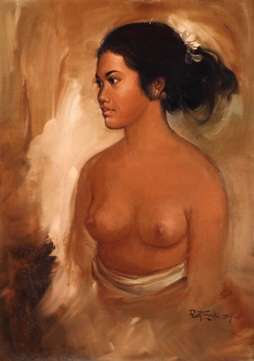 RUSTAMADJI (Indonesian, 1932 – 1990)Half Nude, 1964