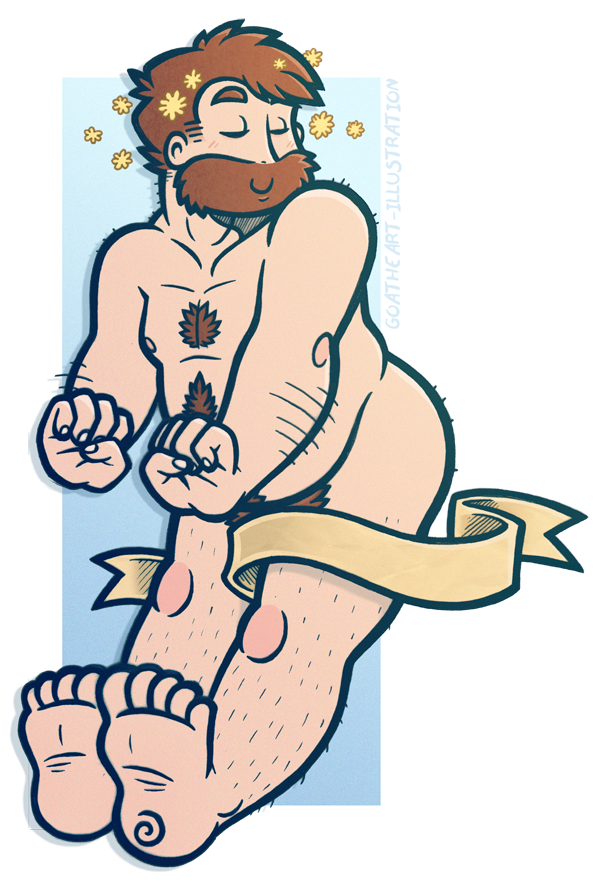 goatheart-illustration:  &ldquo;I need a muse. A big, burly one.. descending