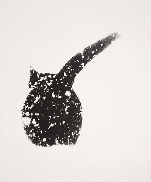 Kater Nero im Schnee (Cat Nero in the snow), Hannes Kilian. Germany (1909 - 1999)