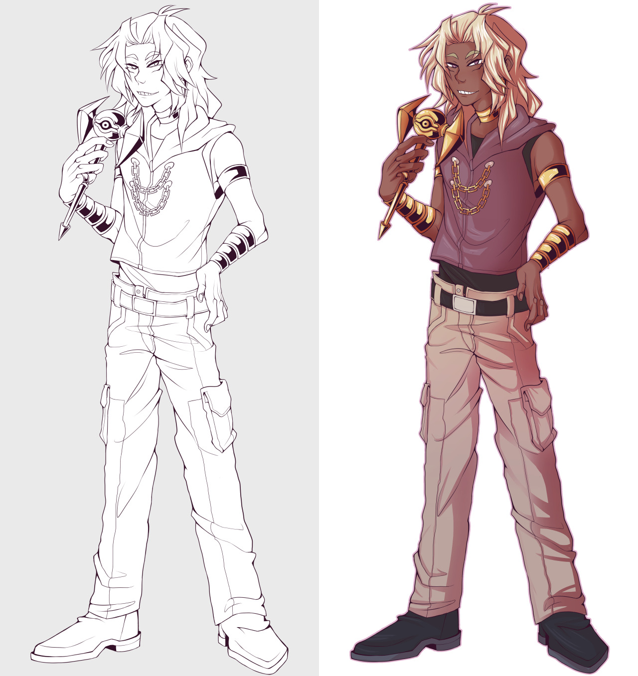 amarcia:  Lineart commission for @ariasune; coloring done by @ariasune For @scarsofra‘s