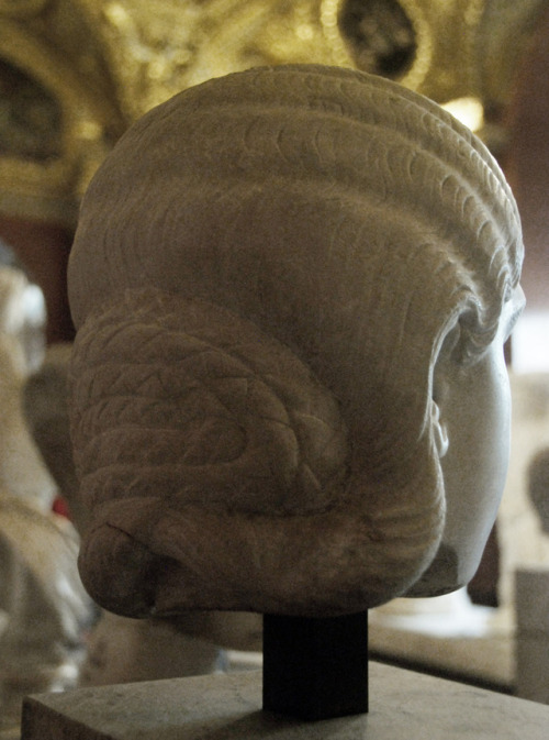 Empress Sallustia Orbiana, wife of Alexander Severus. 225-229 AD. Marble. Musée du Louvre, Paris. In