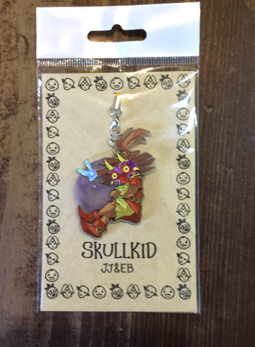 Skull kid charm we sold at smash, he’s really fun to draw because he has a really strong silho