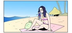 blogshirtboy:  kotepteef:  Make your island getaway vacation even better with an octo-smoothie! Art by @blogshirtboy, colors by me.   Hnngh man I love the colours on that octo girl!