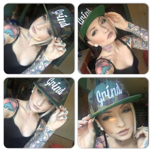 vanyvicious:  A few selfies in my favorite @grindhats 🙌  #grindmovement #grindhats #vanyvicious Www.grindhats.com