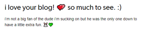 sexthing69:  Awww! Thank youuuu ♥ Really!