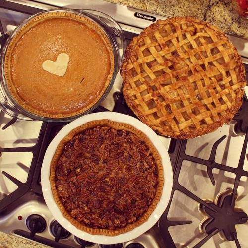artonkels:  I’m thankful for pie, pie, and more pie! 😻  