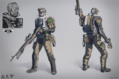 Old concepts for Dirty Bomb by Splash Damage and Nexon.