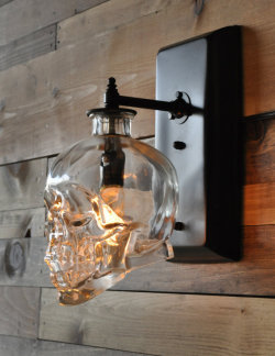 Skull Wall Skonce Moonshine Lamp Company