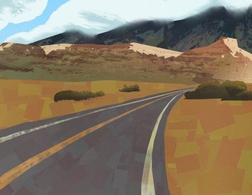 Couple of environment sketches and speed paintings.