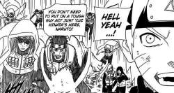 fallingforkonoha:  Throwback to when Kiba teased Naruto about liking Hinata, but go ahead, antis, tell me again how Kiba doesn’t support NaruHina or how he would never be a part of their lives after the two got married