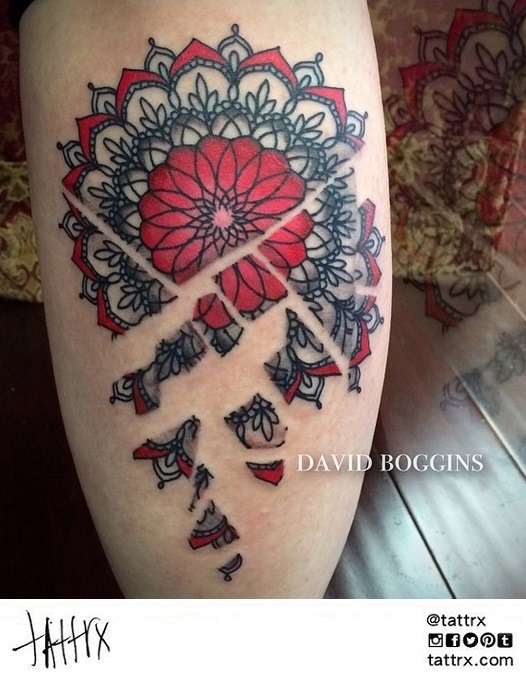 tattrx:  David Boggins | Columbus Ohio - Destroyed Mandala for Emily “I urge you