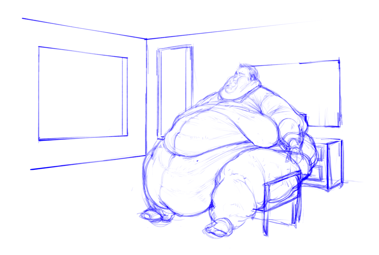 oni-sai:  Whalechubs. :)Just a few sketches Iâ€™ve done over the past week or