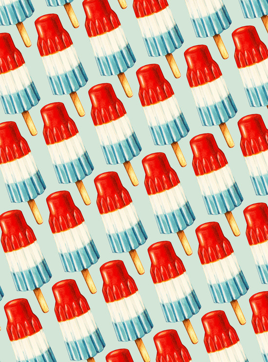 fuckyeahvintage-retro:Bomp Pop PatternBy Kelly Gilleran