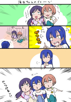 lovelive-1draw:  Twitter / nesuseijin: イメージ。 #ラブライブ版深夜の真剣お絵描き60分一本勝負  http://t.co/XV5VRYTXEG