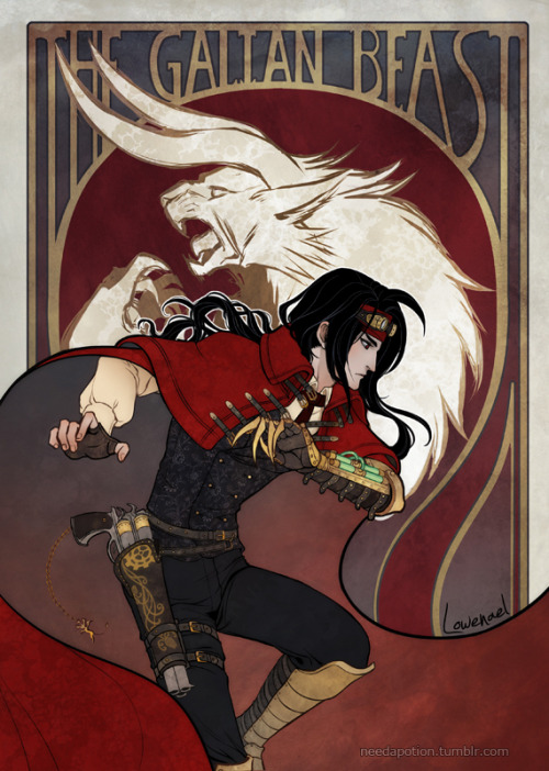 lowenael:Final Fantasy’s characters inspired by steampunk and art nouveau style :)- FFVII Vincent, A