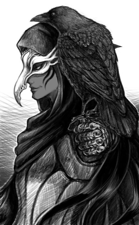 toba-e:Inktober20215:Raven