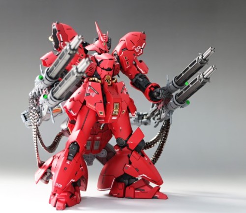 gunjap:  RG 1/144 Sazabi with Dual Gatling