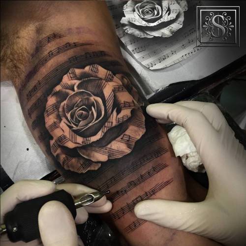 Ryan Smokoska on Twitter Sheet music rose tattoo music notes rose  tattooartist tattooer httpstconBIL2fwBxa httpstcoaFqYHbjpcm   Twitter