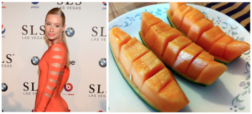 foodthatlookslikeiggyazalea: iggy azalea and cantaloupe bits