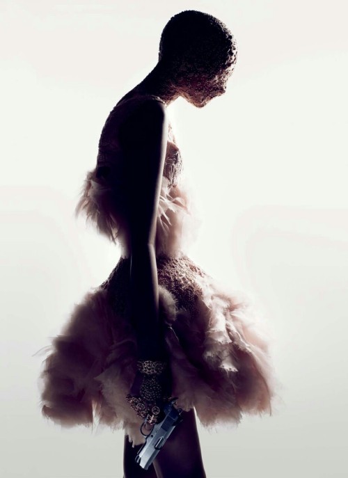 Beauty, with a Gun. Alexander Mcqueen spring collection 2012