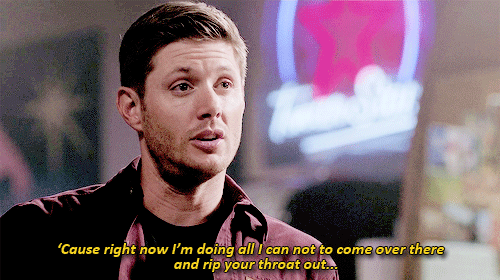 anastiel:   You don’t have to do this. Look, we know how to cure demons!   #why