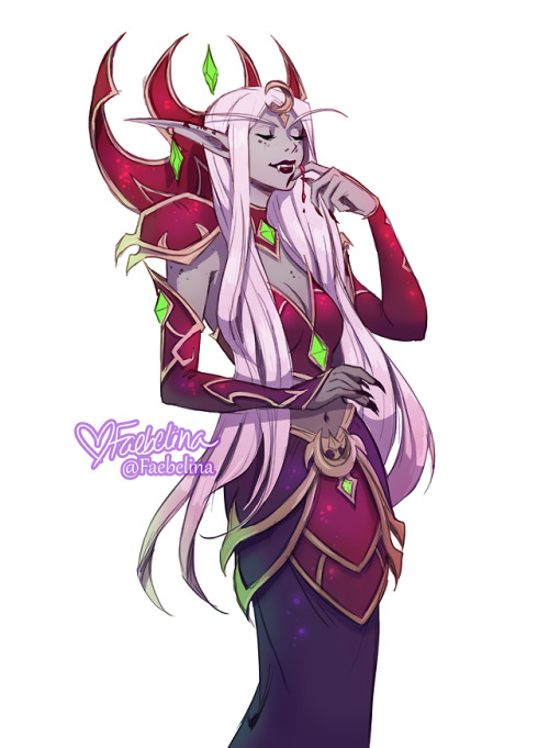 The oft-requested San'layn Faeb! Been meaning to sketch this for a while but I was feeling it today 