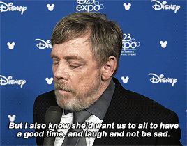 lunadiego:Mark Hamill talks Disney Legend award, Carrie Fisher at D23 Expo 2017