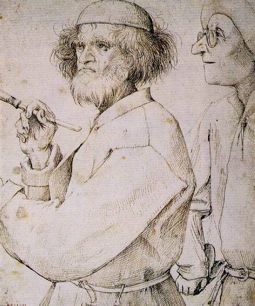 artist-bruegel: The Painter and the Art Lover, 1565, Pieter Bruegel the ElderMedium: engraving,paper