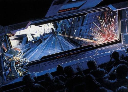 Star Tours concept art. (The last two images are Disneyland Paris designs.) 